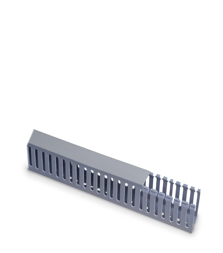 Canaleta Cinza Total Aberta 35 x 80 x 2000mm (L x A x C)  
