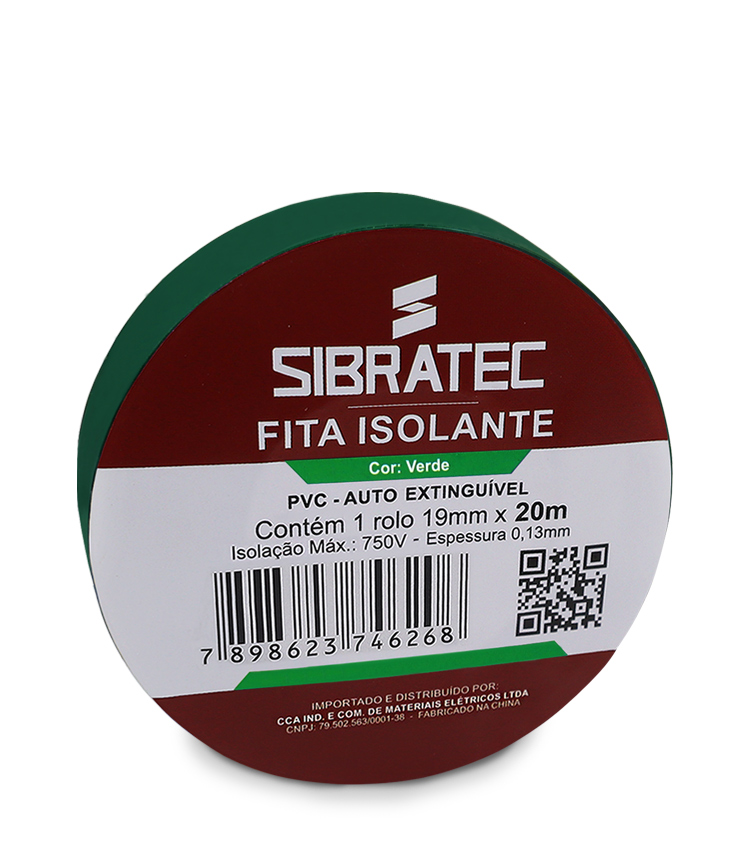 Fita isolante Verde 19mm x 20 metros (8716)