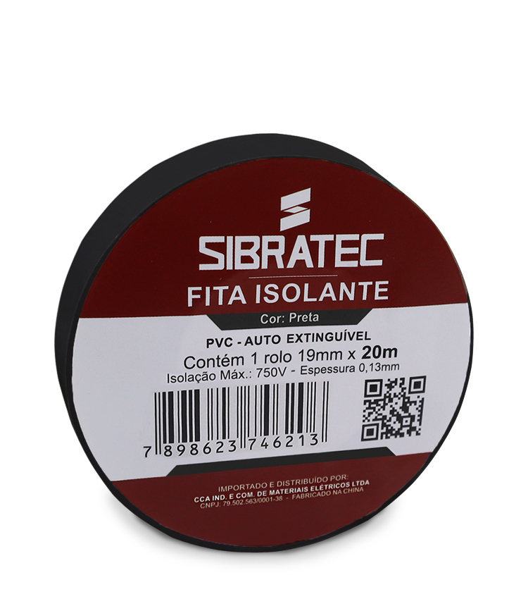 Fita isolante Preta 19mm x 20 metros   *Campanha Promocional*  (8553 - 10981)