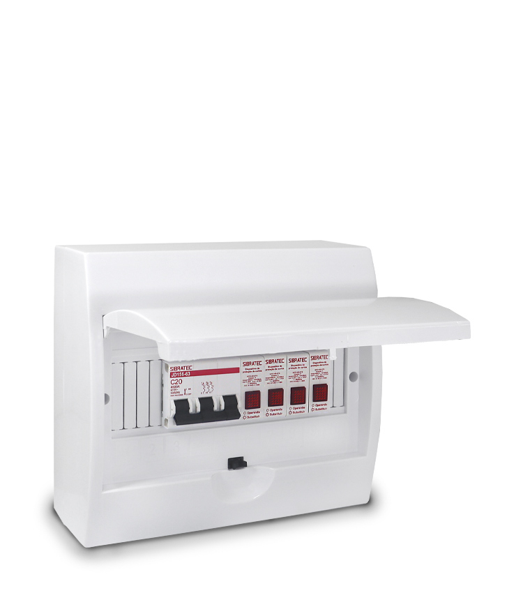 Kit de Proteção KDP3-380-11 para Estação de Recarga Automotiva de 11kW/380V Trifásico com Caixa, Disjuntor e DPS
