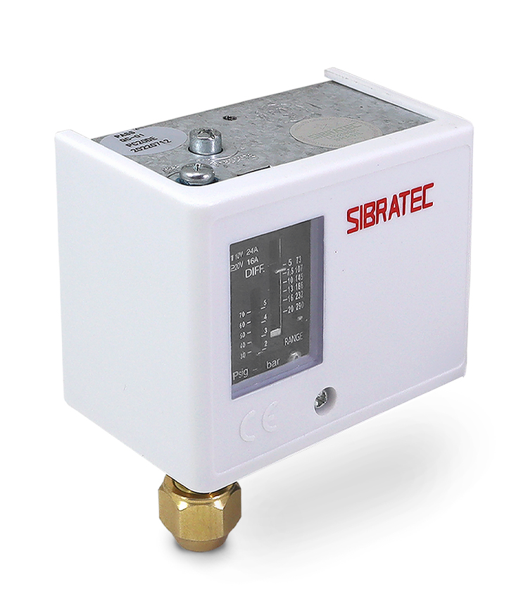 Pressostato PC20D Ajuste 4,0~20BAR com Autoreset e 1 Contato reversível 16A/220Vca