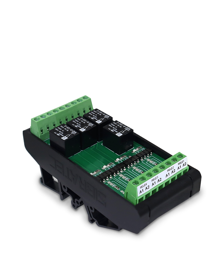 Relé Acoplador CCA 24Vca/Vcc com 4 Contatos Reversíveis com Comum Único
