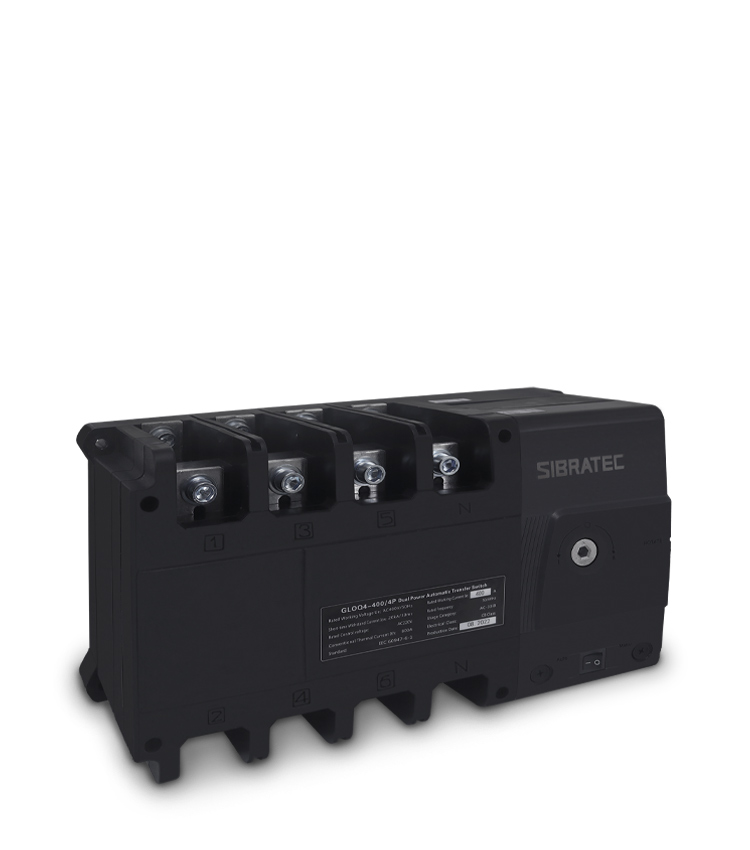 Chave de Transferência Automática 4 Polos GLOQ4-400 400A - Transferência sem Carga