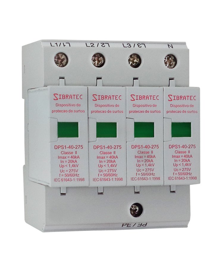 DPS Modelo Removível Tetrapolar 20-40kA 275V - Classe II *Promoção*