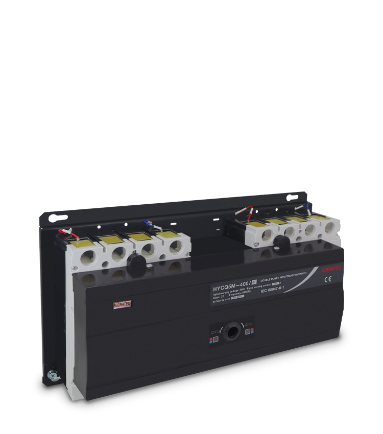 Chave de Transferência Rede/Gerador Automática Tetrapolar HYCQ5M-400 400A - Atua Sob Carga 