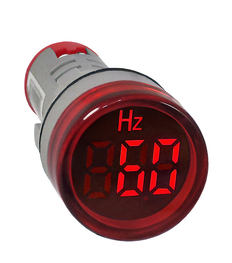 Frequencímetro Digital 22mm Vermelho AD22-22Hz-R - de 0~99Hz - Alimentação de 20~400Vca